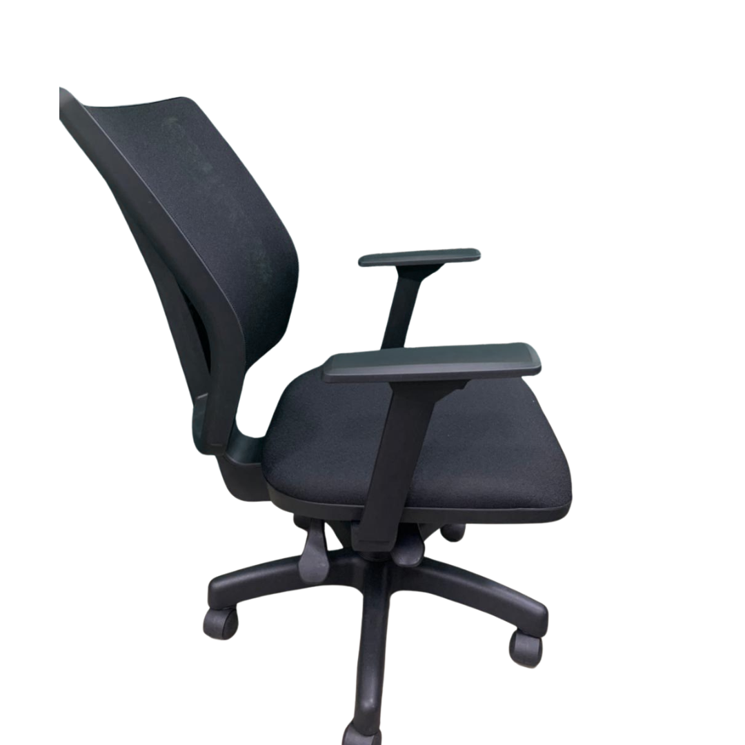 Cadeira Diretor Addit - Crepe Preto -  Ar...