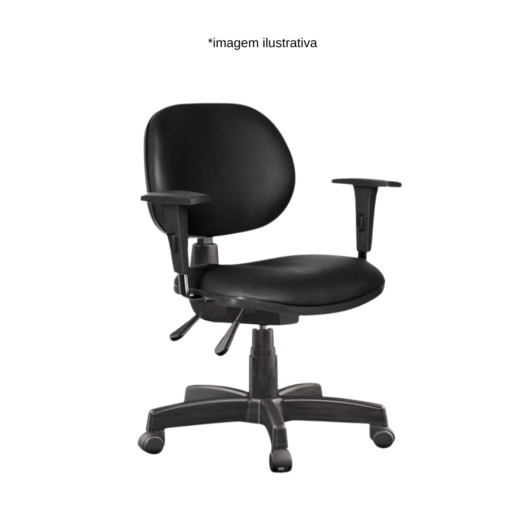 Cadeira Executiva - Tecido Preto - Aranha...