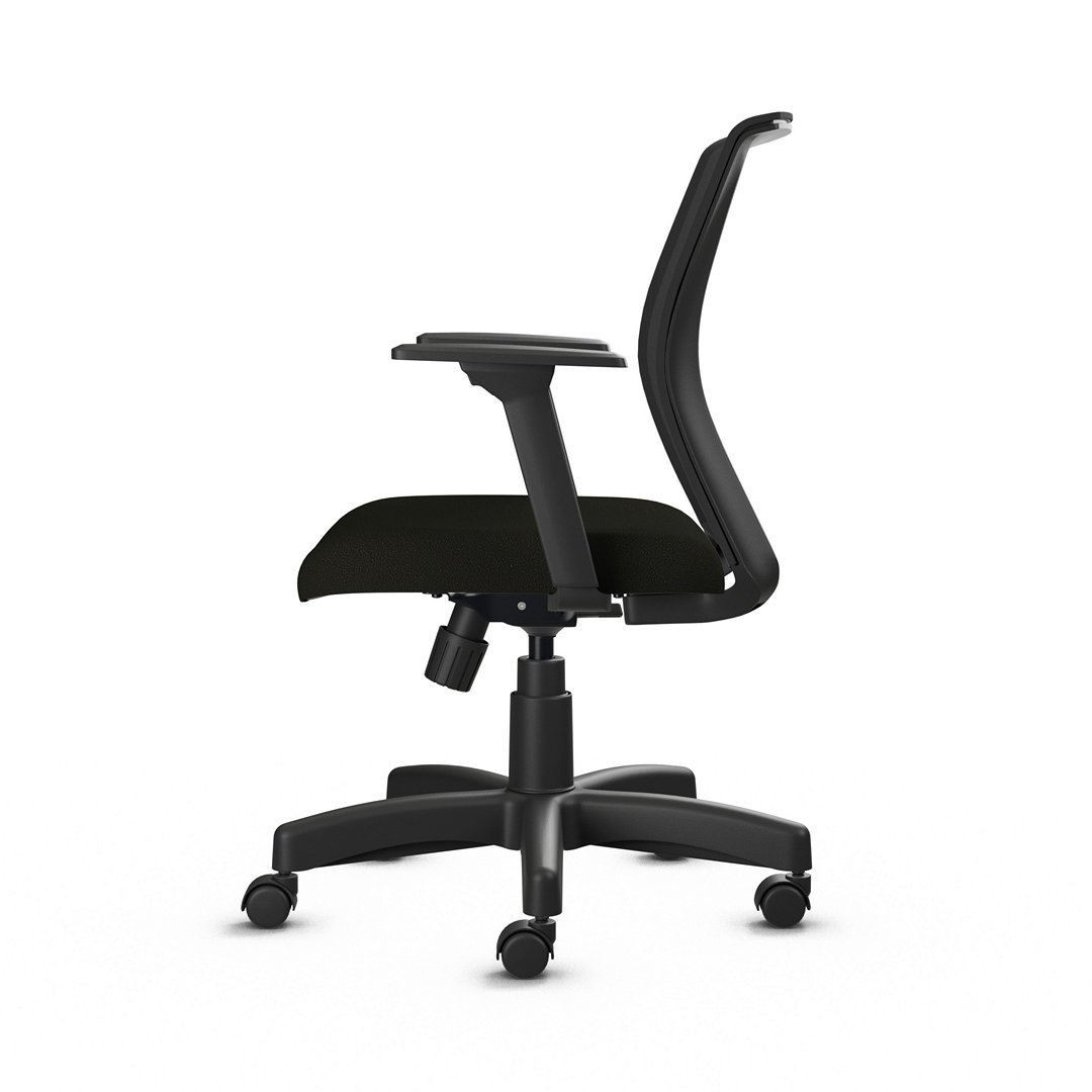 Cadeira Diretor Goah - Crepe Preto -  Ara...